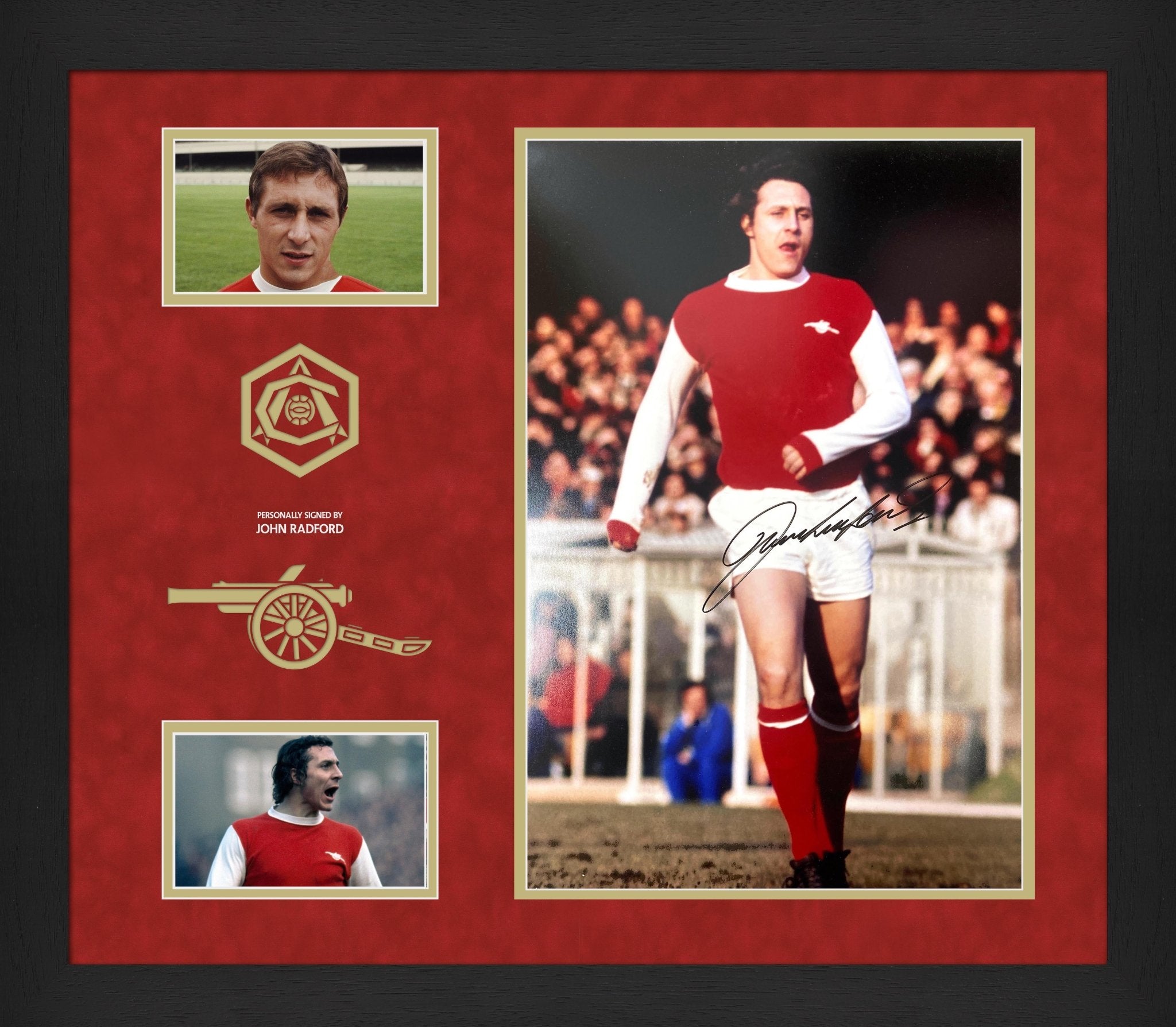 John Radford Arsenal Signed Photo Framed Display - Memorabilia Framers Shop